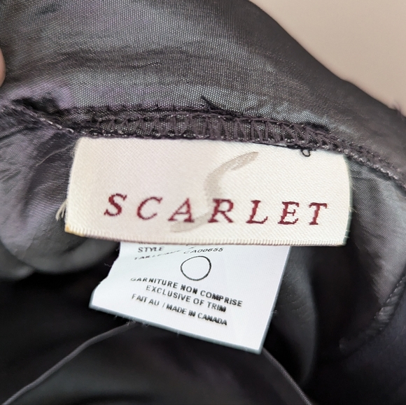 Vintage Formal Floor Length Maxi Skirt Satin Dark Grey Silver Chrome Small/Med - Picture 15 of 16